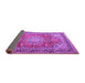 Sideview of Medallion Purple Traditional Rug, tr4359pur