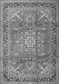 Medallion Gray Traditional Rug, tr4359gry