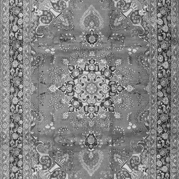 Medallion Gray Traditional Rug, tr4359gry