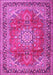 Medallion Pink Traditional Rug, tr4359pnk