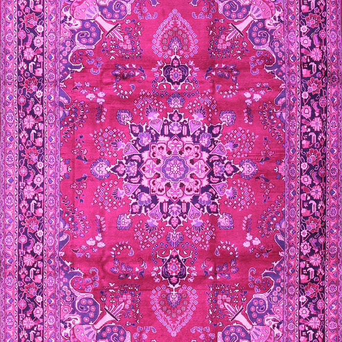 Medallion Pink Traditional Rug, tr4359pnk