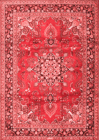 Medallion Red Traditional Rug, tr4359red