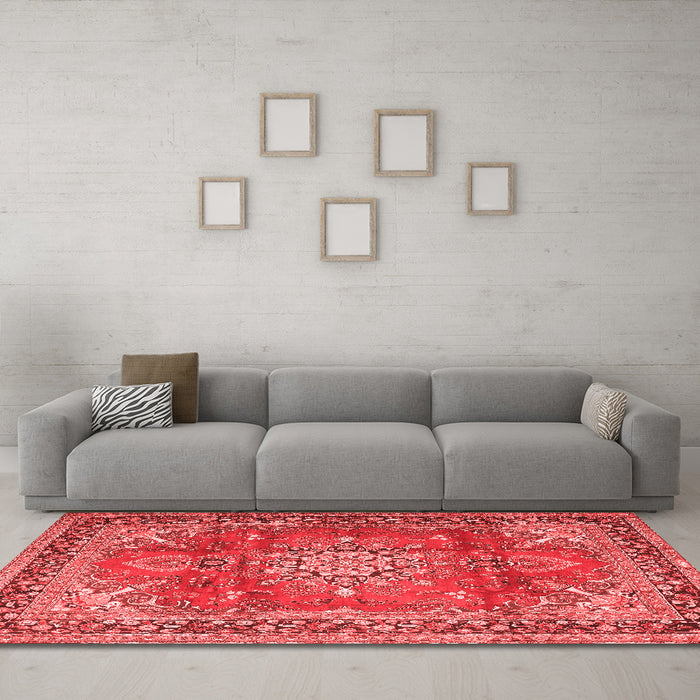 Traditional Red Washable Rugs