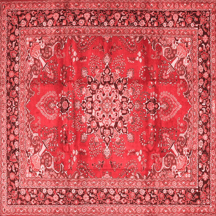Medallion Red Traditional Rug, tr4359red