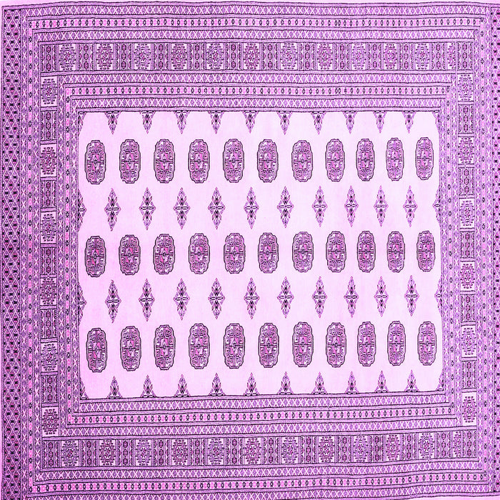 Square Machine Washable Persian Purple Traditional Area Rugs, wshtr435pur