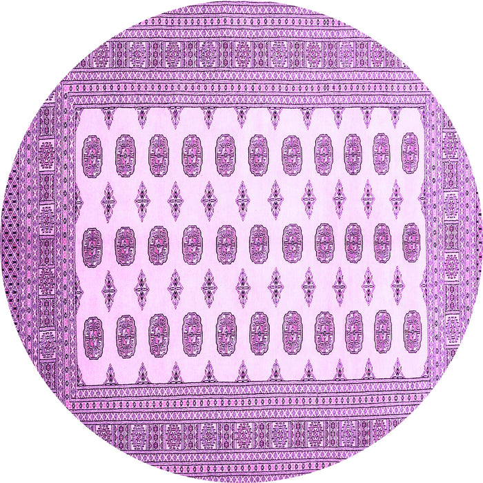 Round Machine Washable Persian Purple Traditional Area Rugs, wshtr435pur
