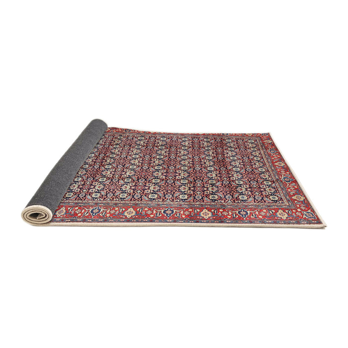 Sideview of Traditional Brown Red Persian Rug, tr4360
