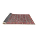 Sideview of Traditional Brown Red Persian Rug, tr4360