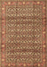 Machine Washable Persian Brown Traditional Rug, wshtr4360brn