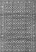 Serging Thickness of Machine Washable Persian Gray Traditional Rug, wshtr4360gry