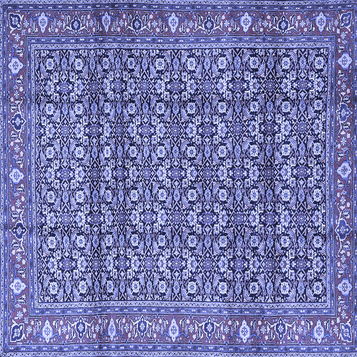 Square Persian Blue Traditional Rug, tr4360blu