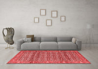 Machine Washable Persian Red Traditional Rug, wshtr4360red