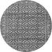 Machine Washable Persian Gray Traditional Rug, wshtr4360gry