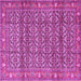 Square Persian Pink Traditional Rug, tr4360pnk