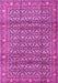 Machine Washable Persian Pink Traditional Rug, wshtr4360pnk