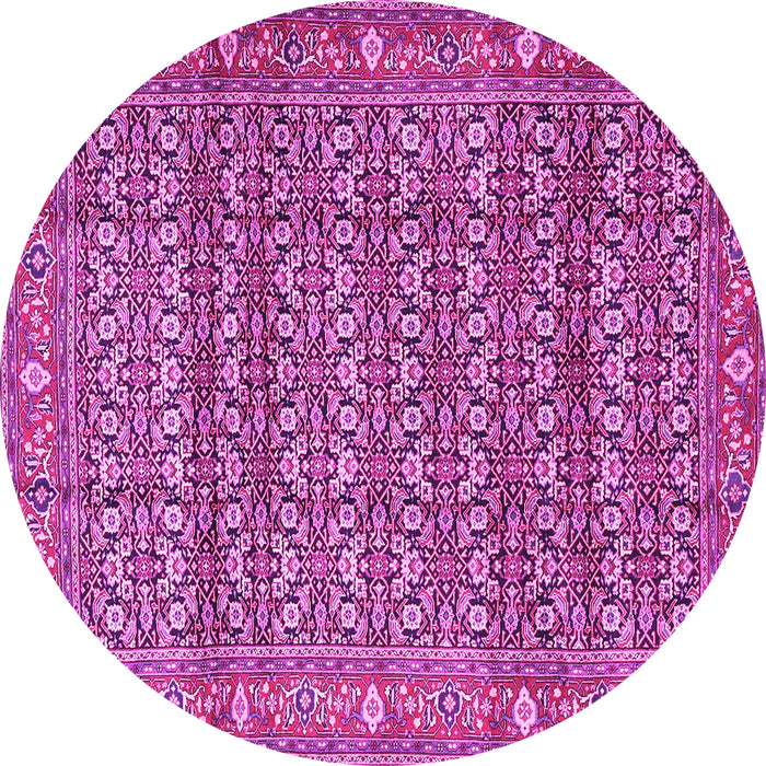 Round Persian Pink Traditional Rug, tr4360pnk