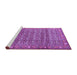 Sideview of Machine Washable Persian Purple Traditional Area Rugs, wshtr4360pur