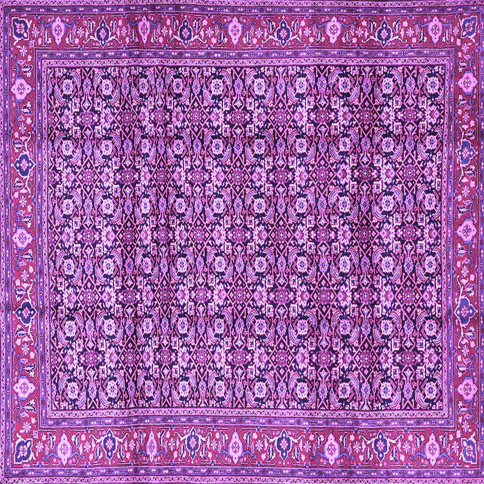 Square Persian Purple Traditional Rug, tr4360pur