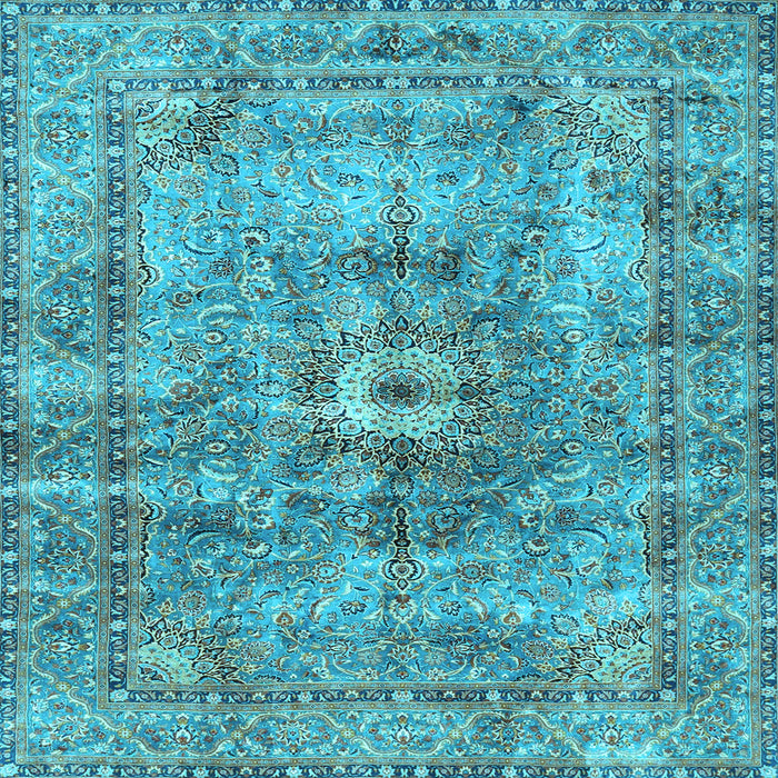 Square Persian Light Blue Traditional Rug, tr4361lblu