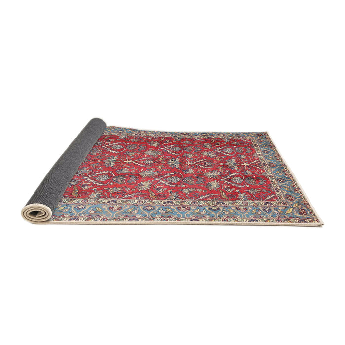 Sideview of Traditional Fire Brick Red Persian Rug, tr4362