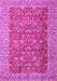 Machine Washable Persian Pink Traditional Rug, wshtr4362pnk