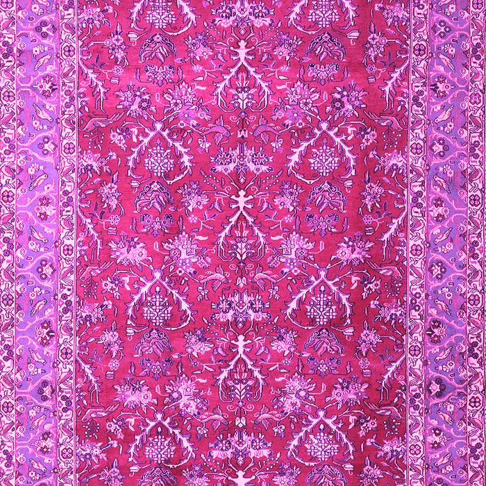 Machine Washable Persian Pink Traditional Rug, wshtr4362pnk