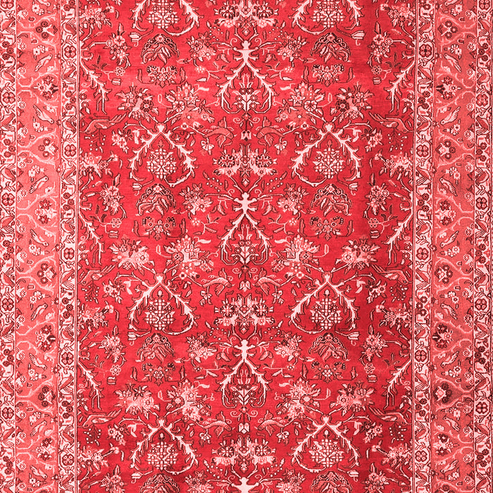Machine Washable Persian Red Traditional Rug, wshtr4362red