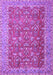 Machine Washable Persian Purple Traditional Area Rugs, wshtr4362pur