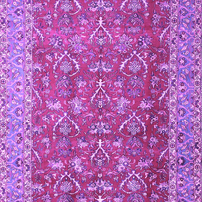 Machine Washable Persian Purple Traditional Area Rugs, wshtr4362pur