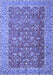 Machine Washable Persian Blue Traditional Rug, wshtr4362blu