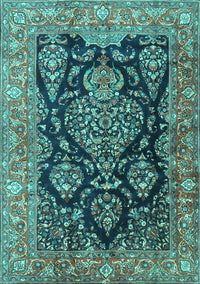 Persian Turquoise Traditional Rug, tr4363turq