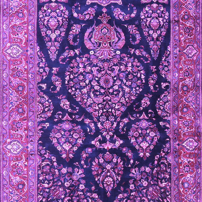 Machine Washable Persian Purple Traditional Area Rugs, wshtr4363pur