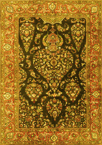 Persian Yellow Traditional Rug, tr4363yw