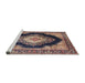 Sideview of Machine Washable Traditional Purple Rug, wshtr4364