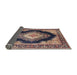 Sideview of Traditional Purple Medallion Rug, tr4364