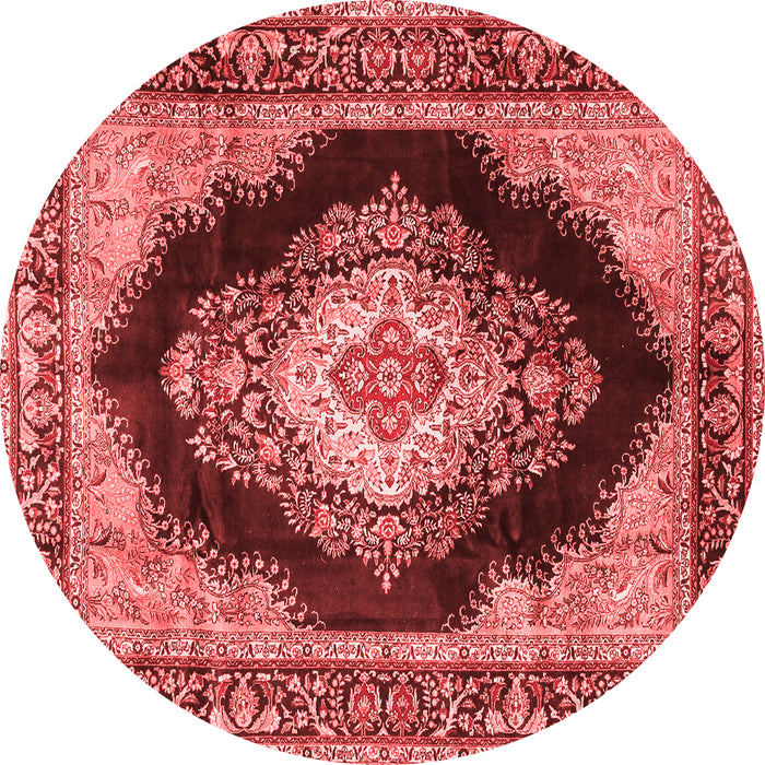 Medallion Red Traditional Rug, tr4364red