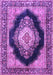 Medallion Purple Traditional Rug, tr4364pur