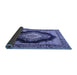 Sideview of Medallion Blue Traditional Rug, tr4364blu