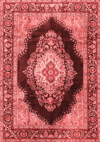 Medallion Red Traditional Rug, tr4364red