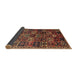 Sideview of Traditional Saffron Red Animal Rug, tr4365