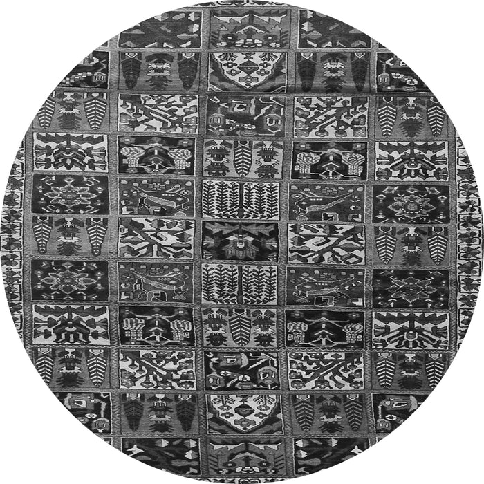 Square Animal Gray Traditional Rug, tr4365gry