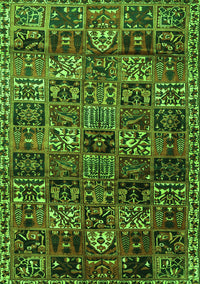 Animal Green Traditional Rug, tr4365grn