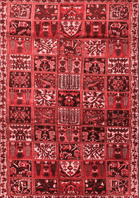 Animal Red Traditional Rug, tr4365red