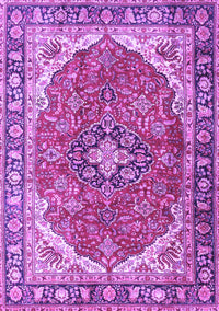 Medallion Purple Traditional Rug, tr4366pur