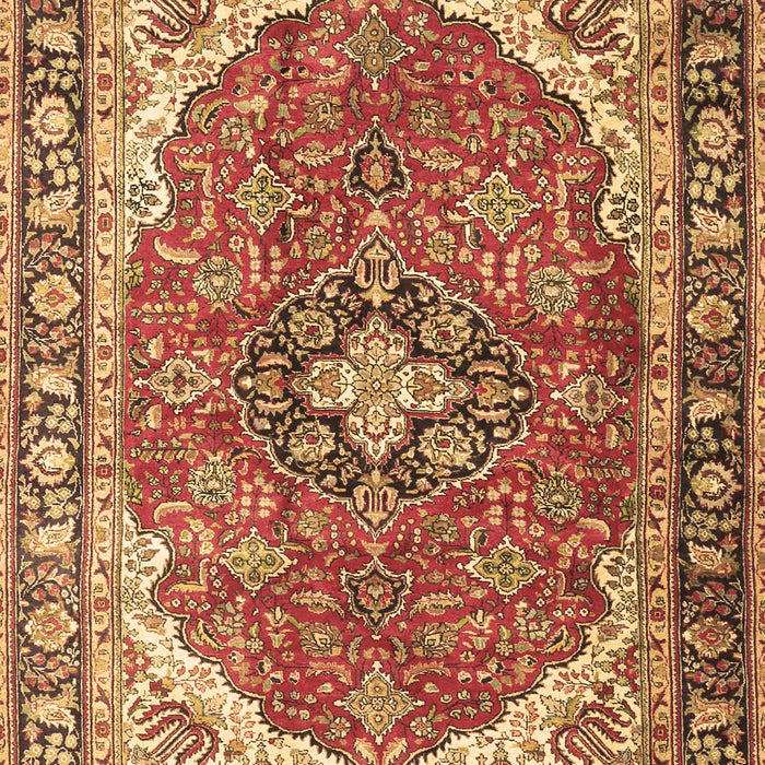 Medallion Brown Traditional Rug, tr4366brn