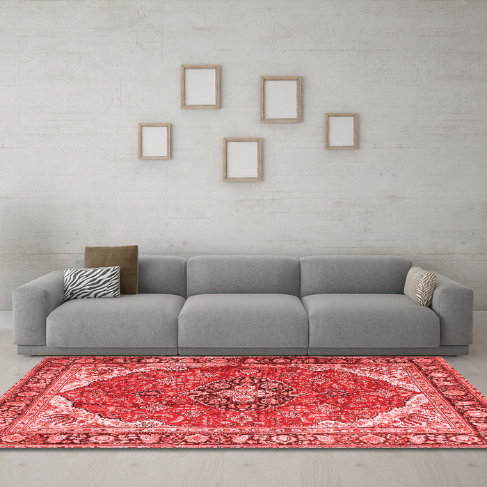 Traditional Red Washable Rugs