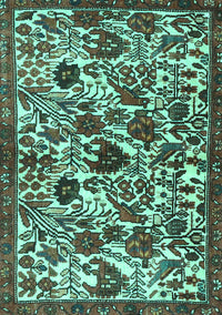 Persian Turquoise Traditional Rug, tr4367turq