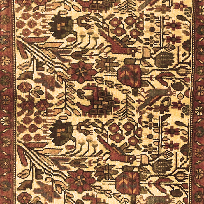 Machine Washable Persian Brown Traditional Rug, wshtr4367brn