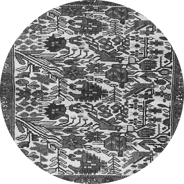 Machine Washable Persian Gray Traditional Rug, wshtr4367gry