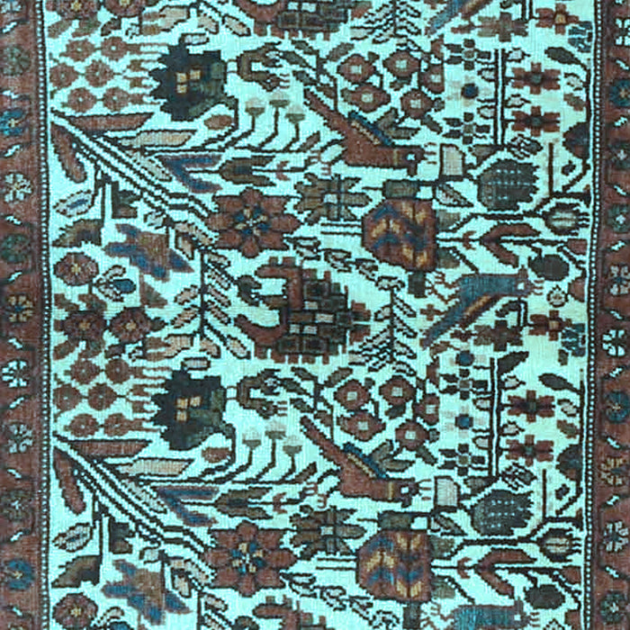 Machine Washable Persian Light Blue Traditional Rug, wshtr4367lblu